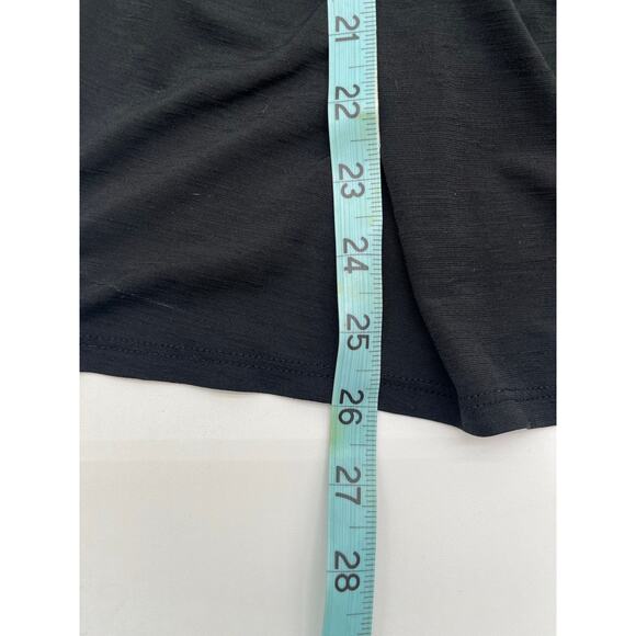 H&M Black Sleeveless Top Lace Shoulder Detail Small Elegant Casual Blouse Soft - Picture 4 of 8